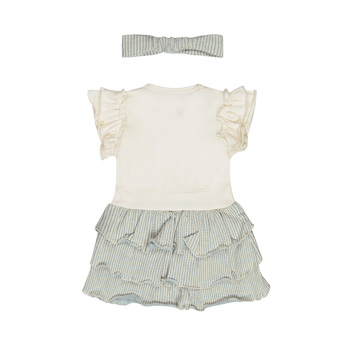 Dirkje Baby Girls Ruffle Dress & Headband Set