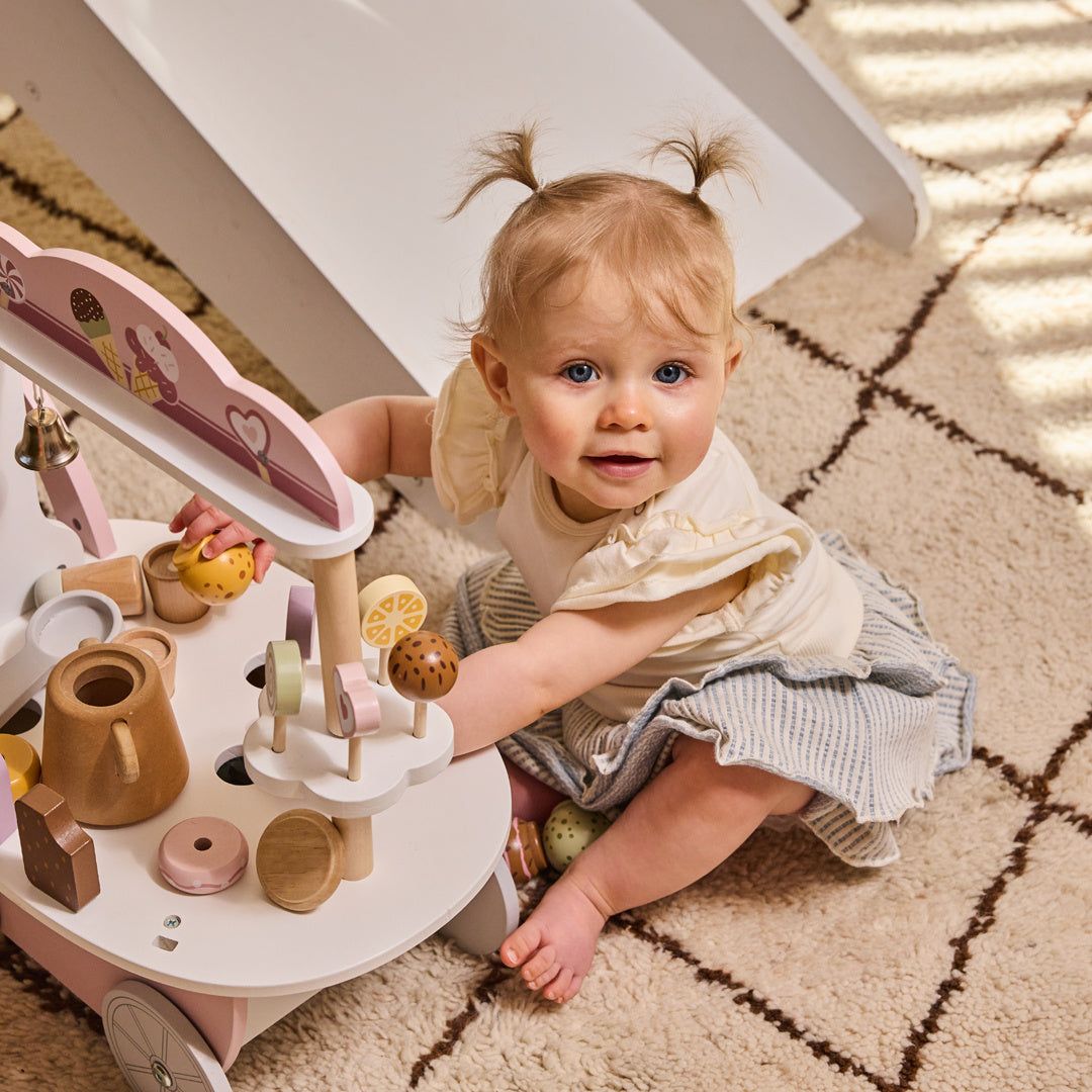 Dirkje Baby Girls Ruffle Dress & Headband Set