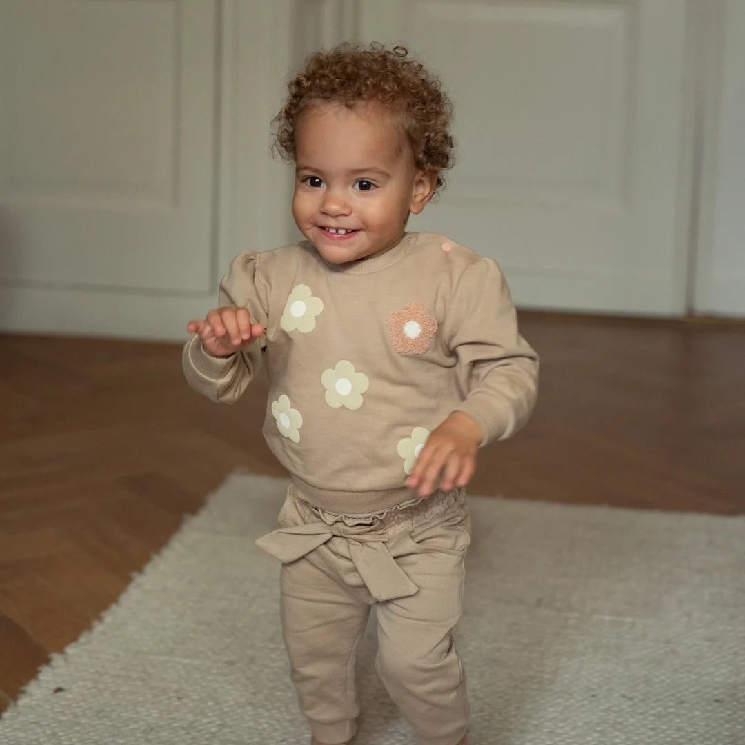 Dirkje Baby Girls Elastic Waist Joggers