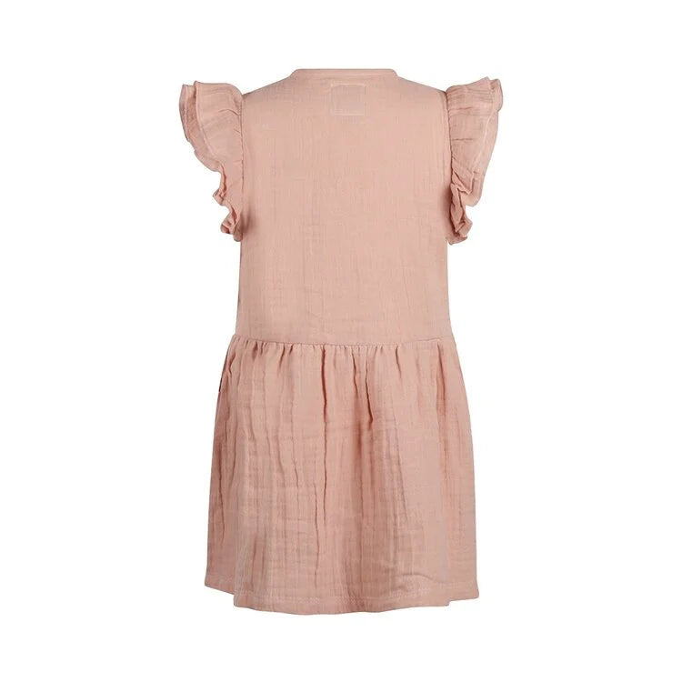 Koko Noko Kids Girls Ruffle Sleeve Button Up Dress