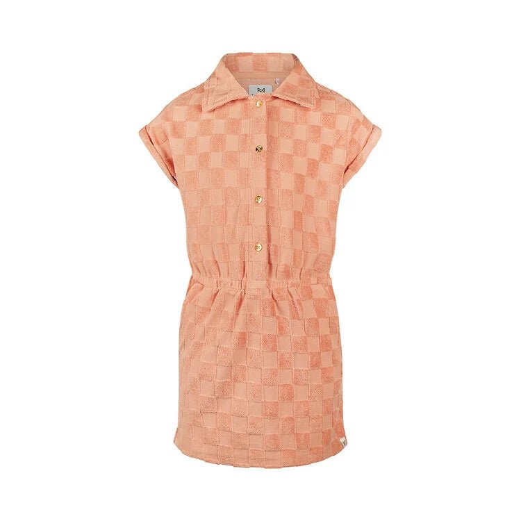 Koko Noko Kids Girls Button - Up Short Sleeve Dress - A&M Clothing & Shoes
