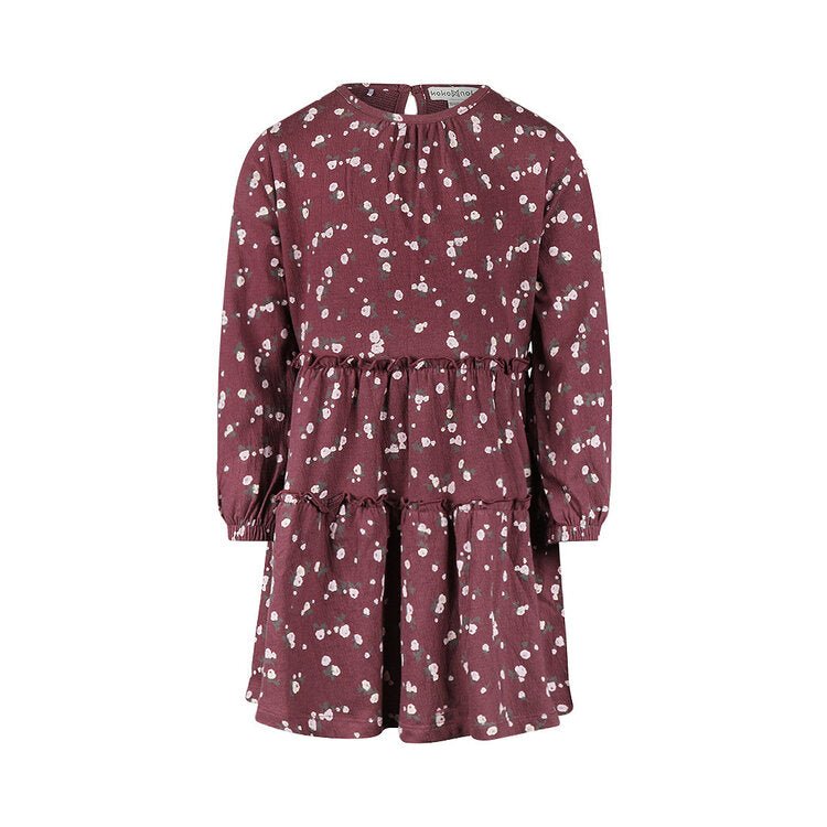 Koko Noko Kids Girls Long Sleeve Dress - Eggplant