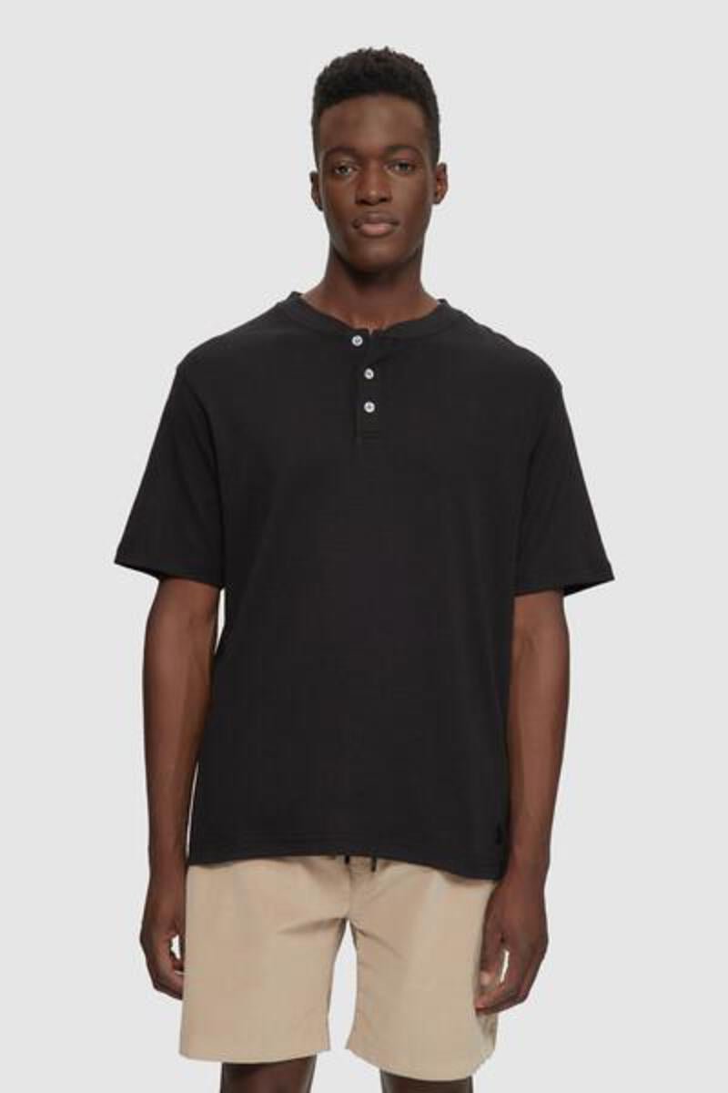 Kuwalla Men's SS Slub Henley - A&M Clothing & Shoes - Westlock