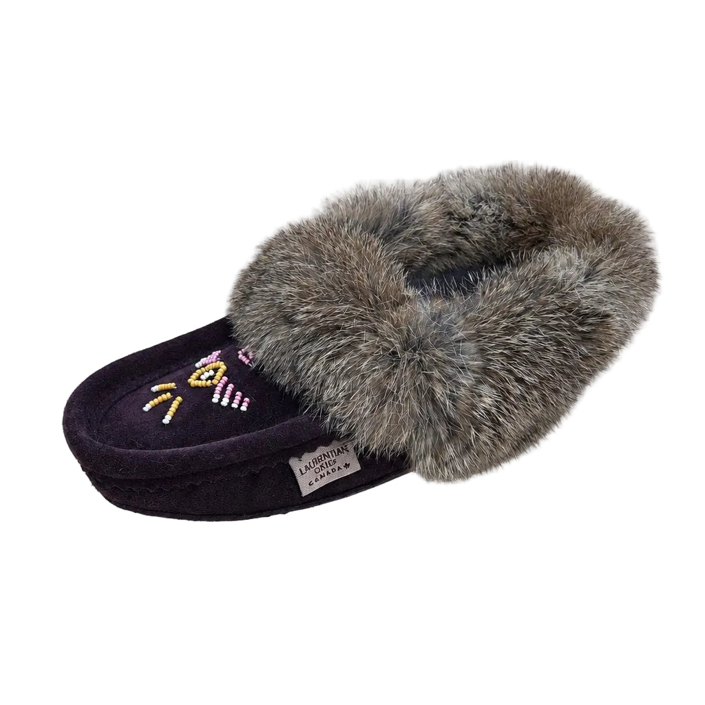 Laurentian Chief Women's Moccasins - Raisin