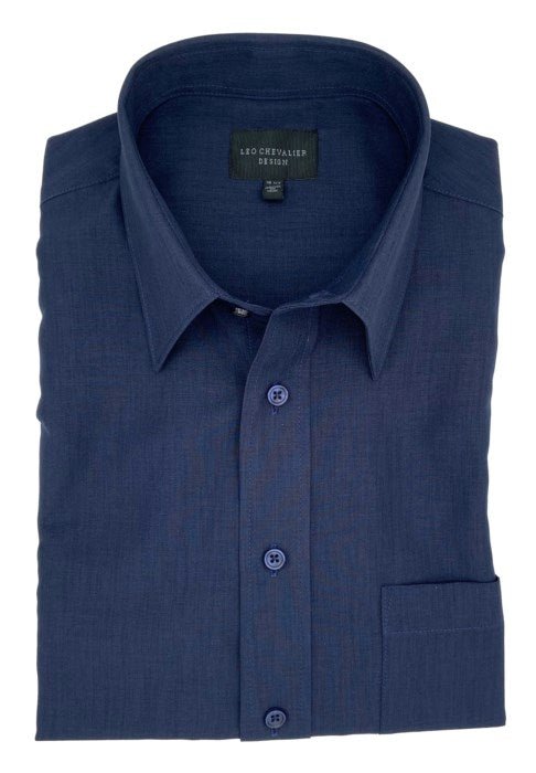 Leo Chevalier Men's Short Sleeve Dress Shirt - A&M Clothing & Shoes