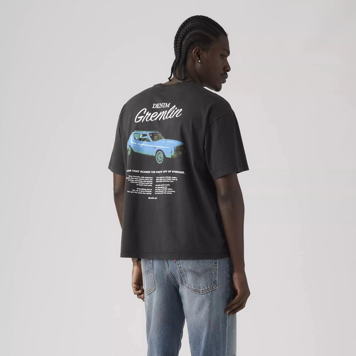 Levi's Men's GR Boxy Coastal Creative Denim T-Shirt - A&M Clothing & Shoes