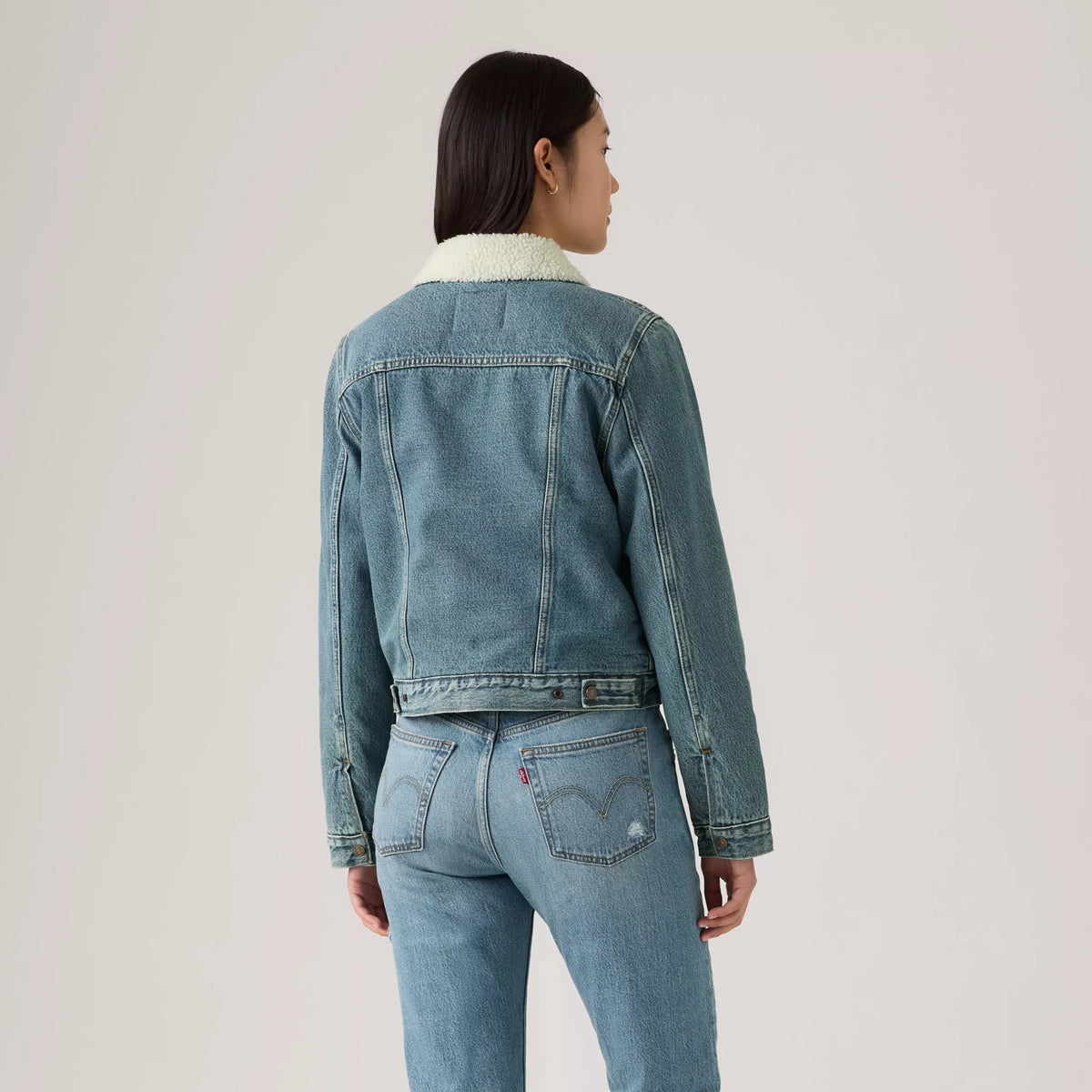 Levi's Women's Original Sherpa Trucker Heed and Hawed Jacket - Heed And Hawed
