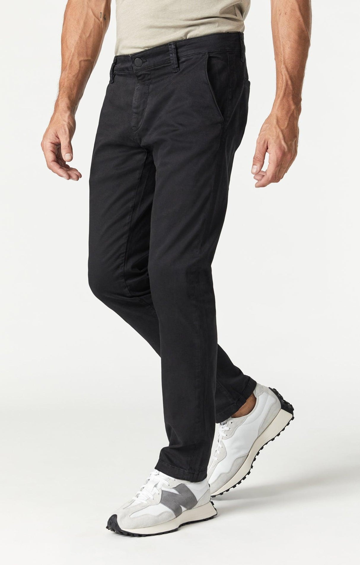 Mavi Men's Johnny Blk Sateen Twill Pants - A&M Clothing & Shoes - Westlock