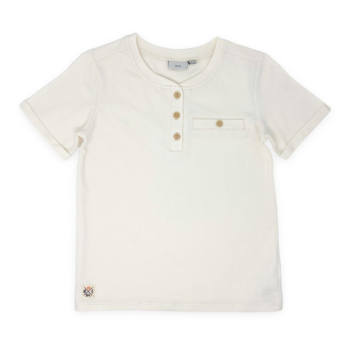 Mid Kids Boys SS Henley T-shirt - A&M Clothing & Shoes - Westlock