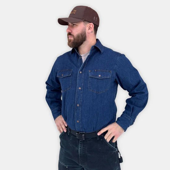 MWG Men's Denim Welders Shirt - A&M Clothing & Shoes - Westlock