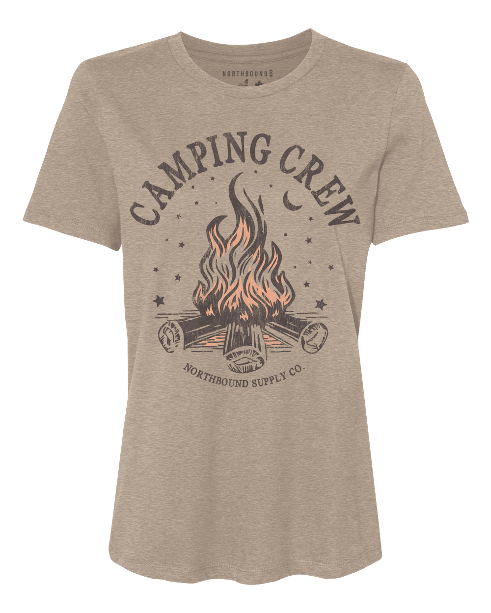 Northbound Women's Camping Crew T-Shirt - A&M Clothing & Shoes