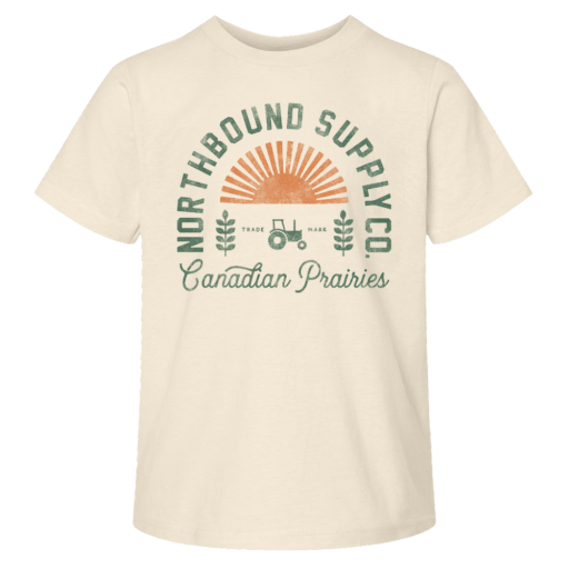 Northbound Youth Girls Canadian Prairies T-Shirt - A&M Clothing & Shoes - Westlock