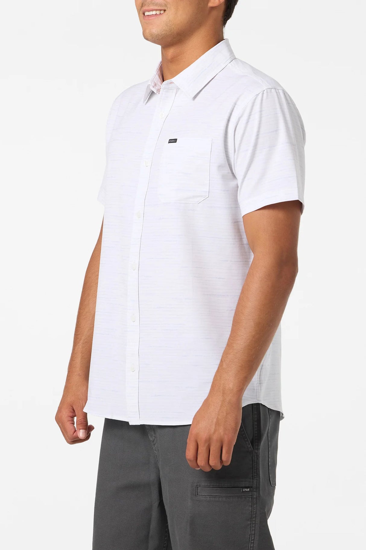 O'Neill Men's Traveller UPF Traverse Stripe Short Sleeve Shirt - A&M Clothing & Shoes Westlock