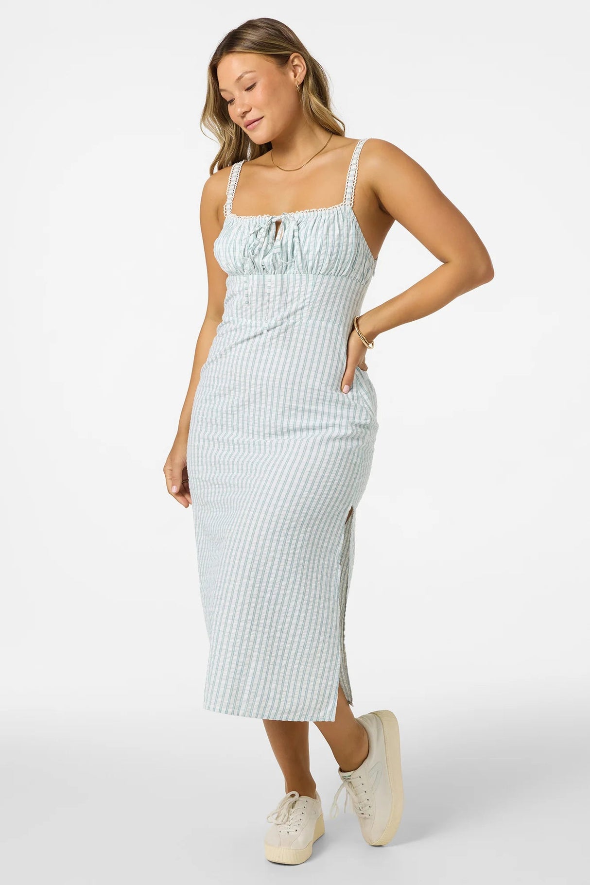 O'Neill Women's Wiley Plaid Midi Dress - A&M Clothing & Shoes