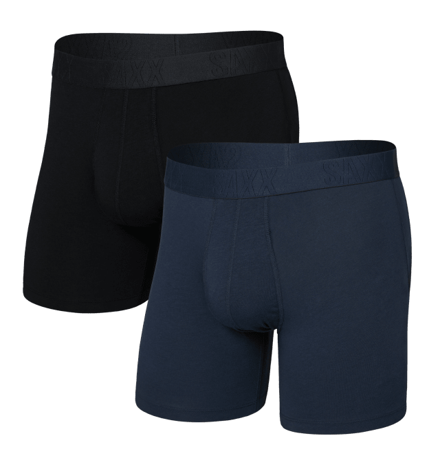 Saxx Men's Droptemp Cooling Cotton Boxer Brief Fly 2PK - A&M Clothing and Shoes