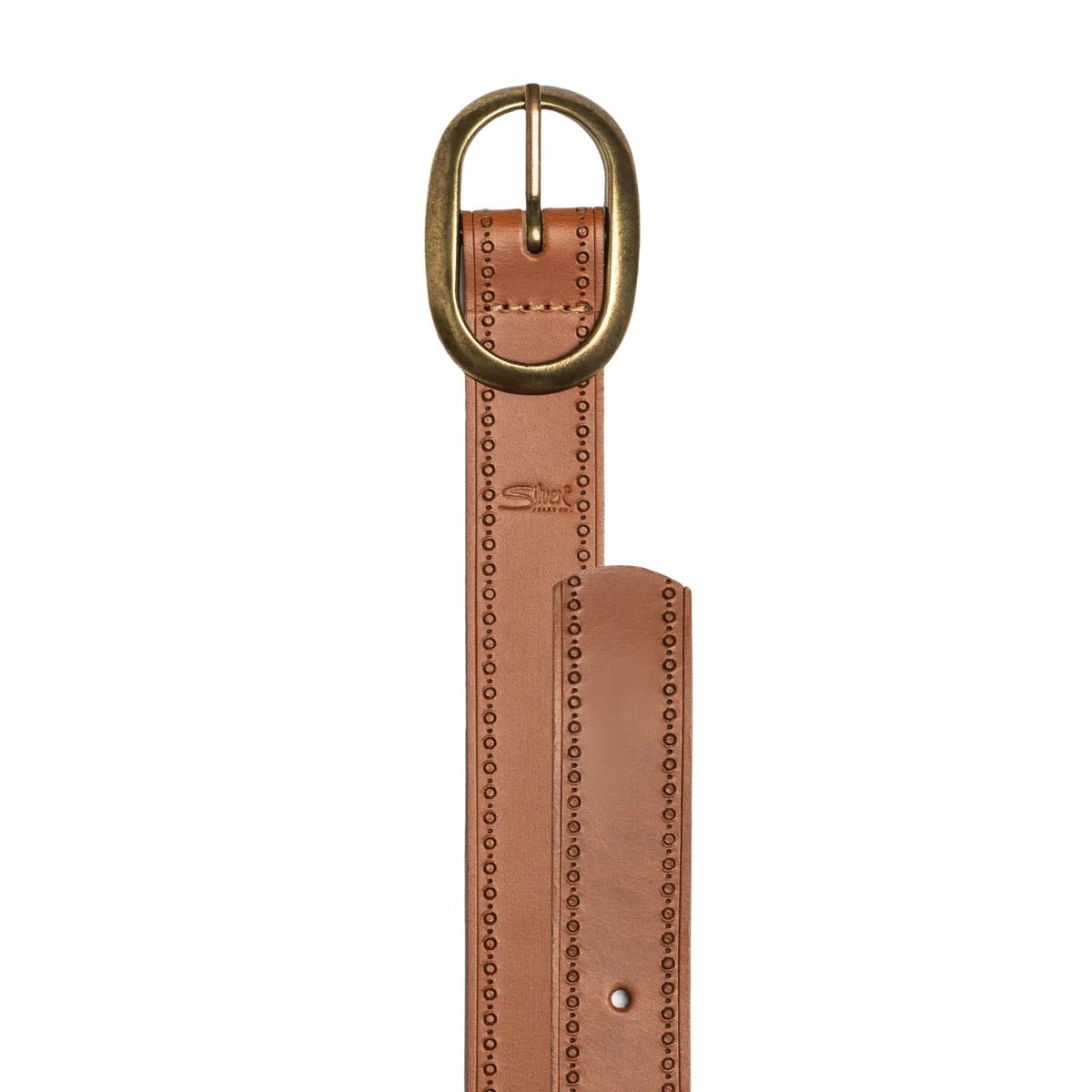 Silver Jeans Women's 30MM Edge Embossed Belt - Dark Tan