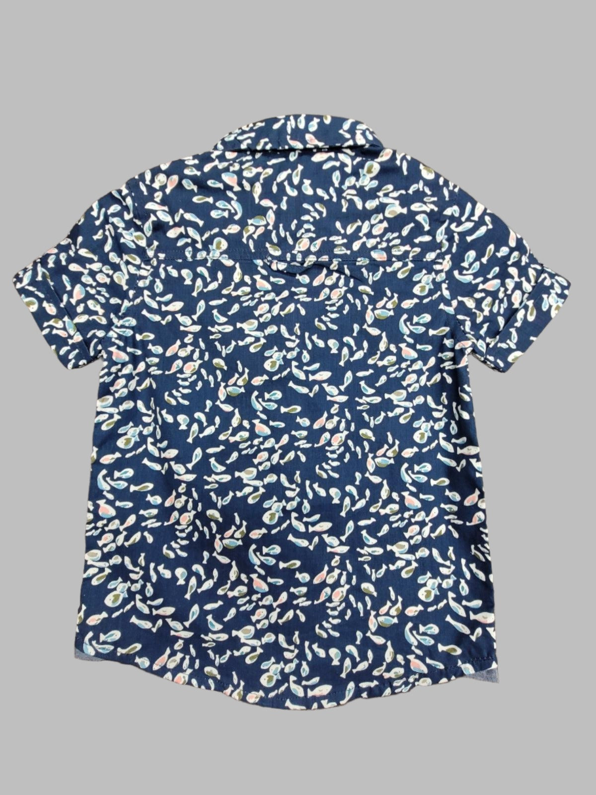 Silver Kids Boys AOP Short Sleeve Shirt - A&M Clothing & Shoes - Westlock