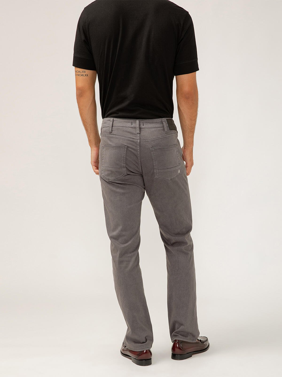 Silver Men's Machray Athletic Fit Straight Leg Coloured Jeans - A&M Clothing & Shoes