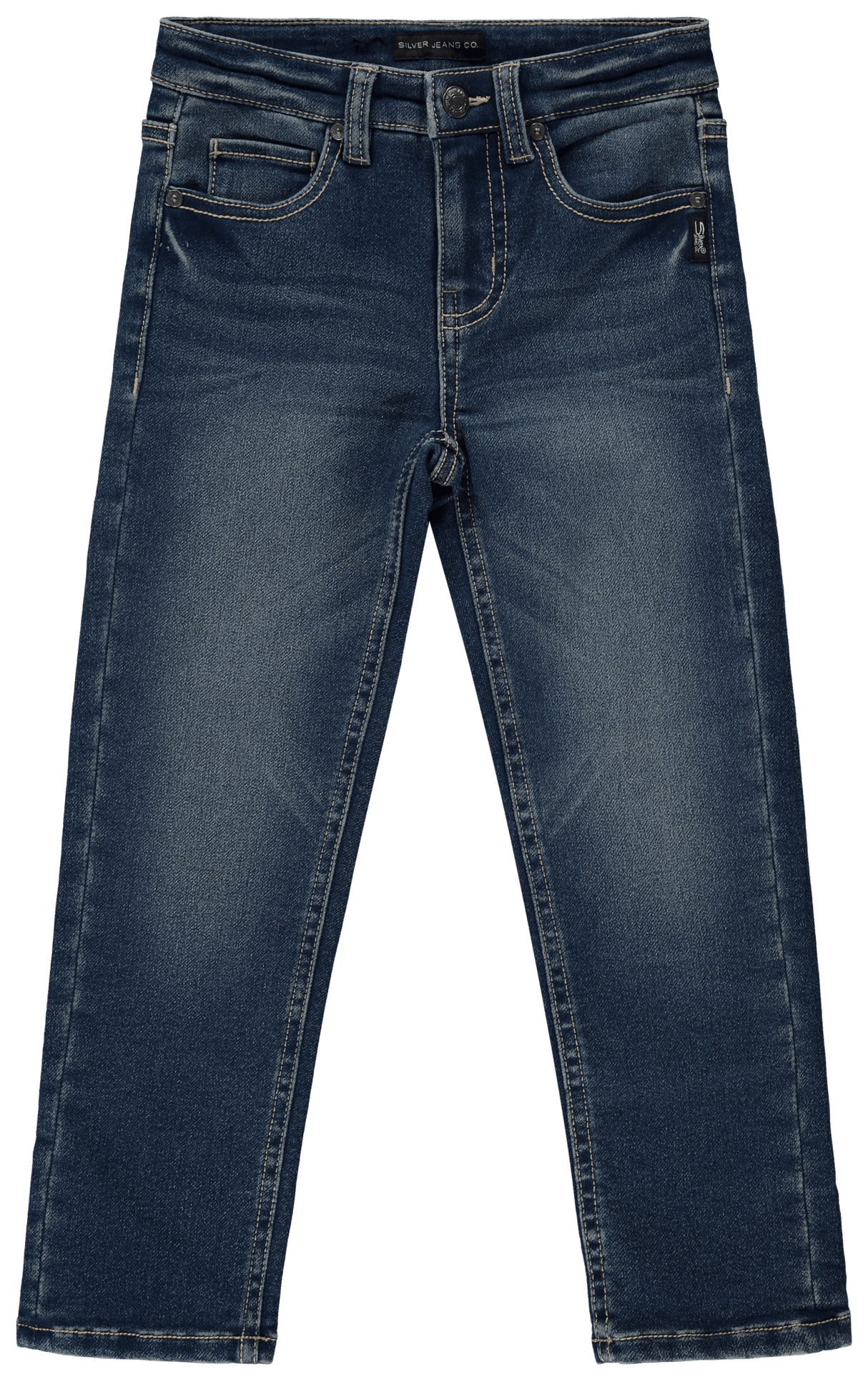 Silver Toddler Boys Nathan Knit Jeans - A&M Clothing & Shoes - Westlock