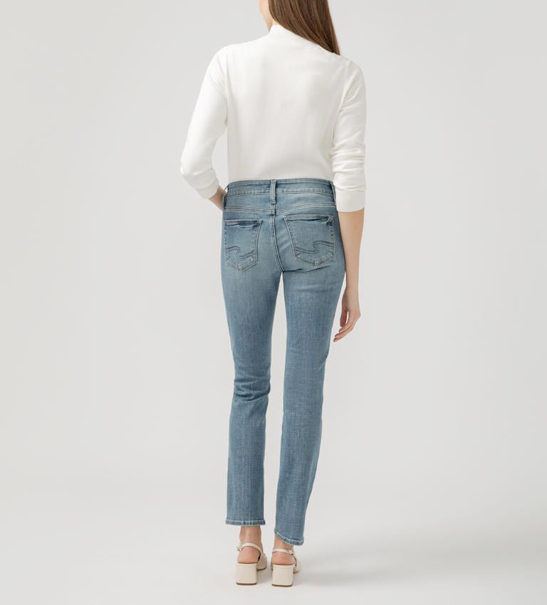 Silver Women's Elyse Mid Rise Straight Leg Jeans - A&M Clothing & Shoes - Westlock