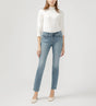 Silver Women's Elyse Mid Rise Straight Leg Jeans - A&M Clothing & Shoes - Westlock