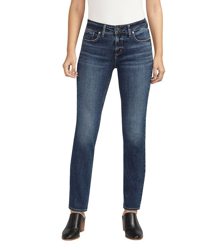 Silver Women's Elyse Straight Jeans - A&M Clothing & Shoes - Westlock