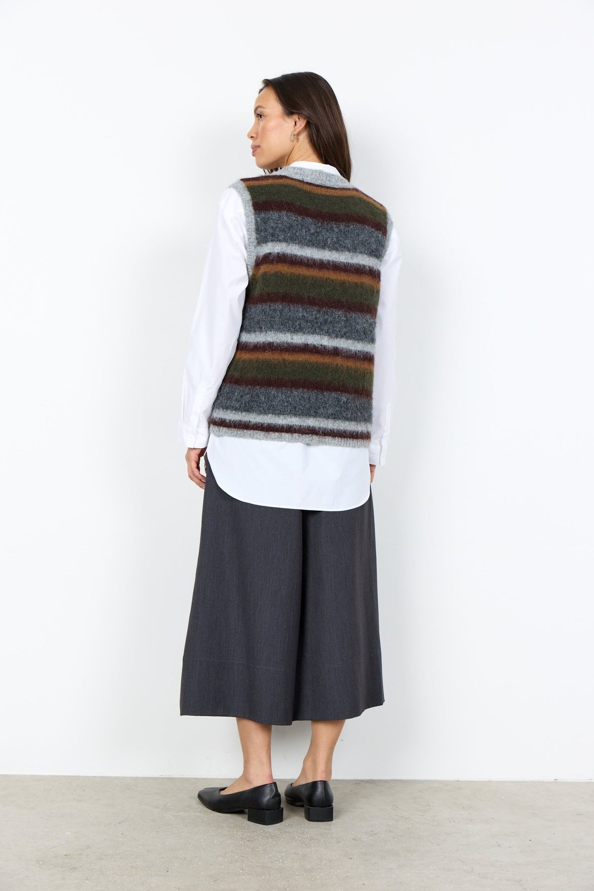 Soyaconcept Women's Hadil Yd 1 Stripe Vest - Forest Night