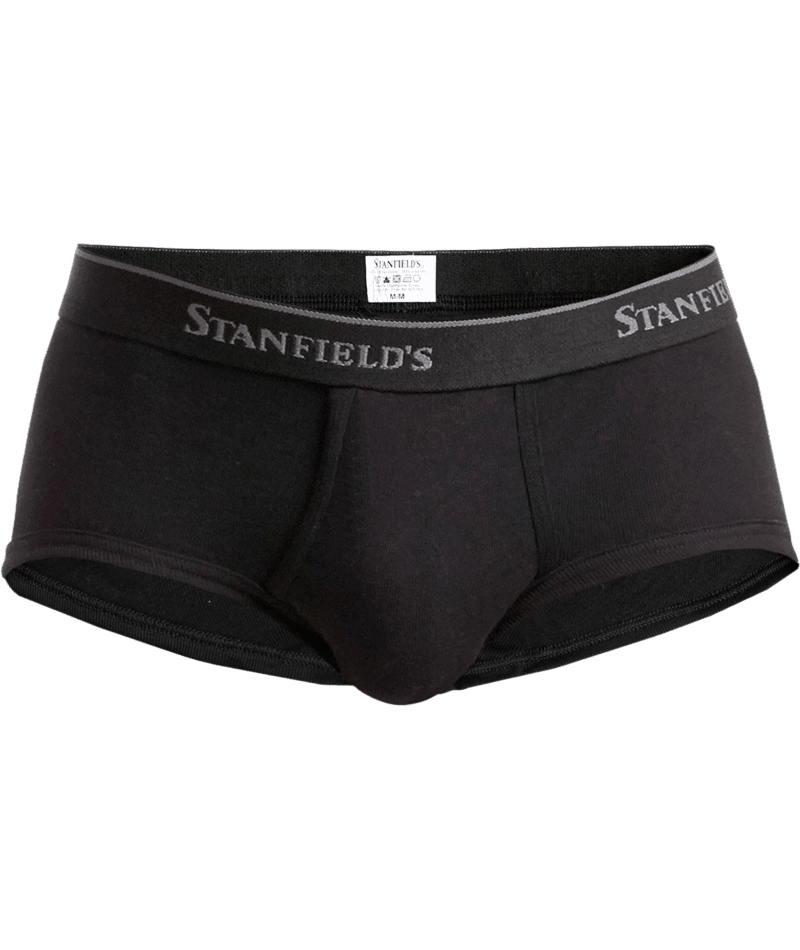 Stanfields Men's Supreme Brief 2 Pack - Black