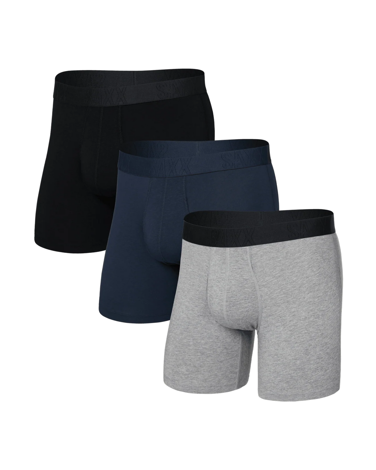 Saxx Men's Droptemp Cooling Cotton Boxer Brief Fly 3PK