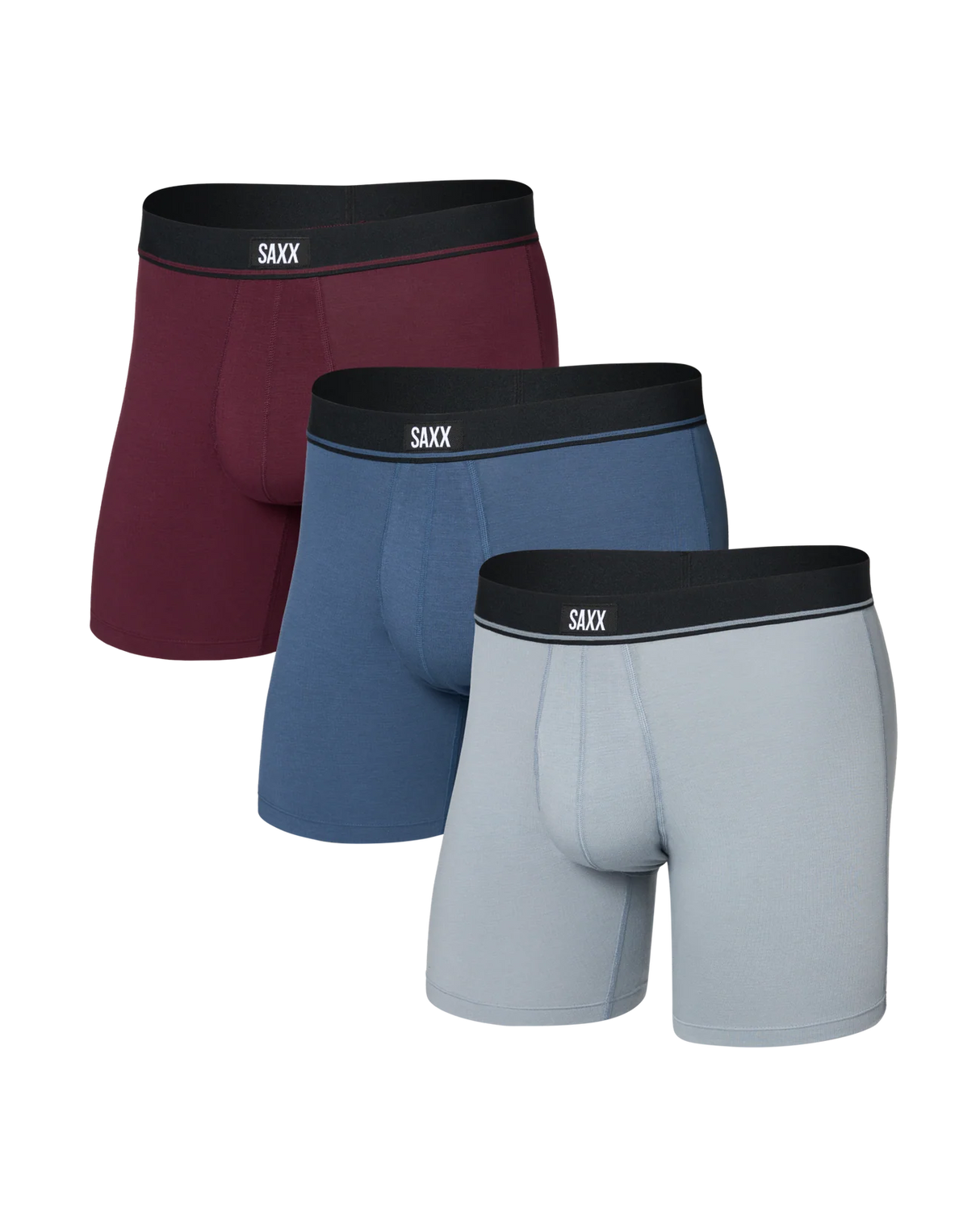 Saxx Men's Essential Cotton Boxer Brief Fly 3PK
