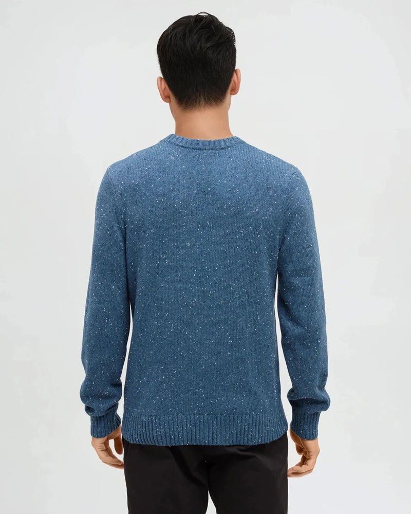 tentree Men's Rambler Fleck Sweater - Blue Horizon
