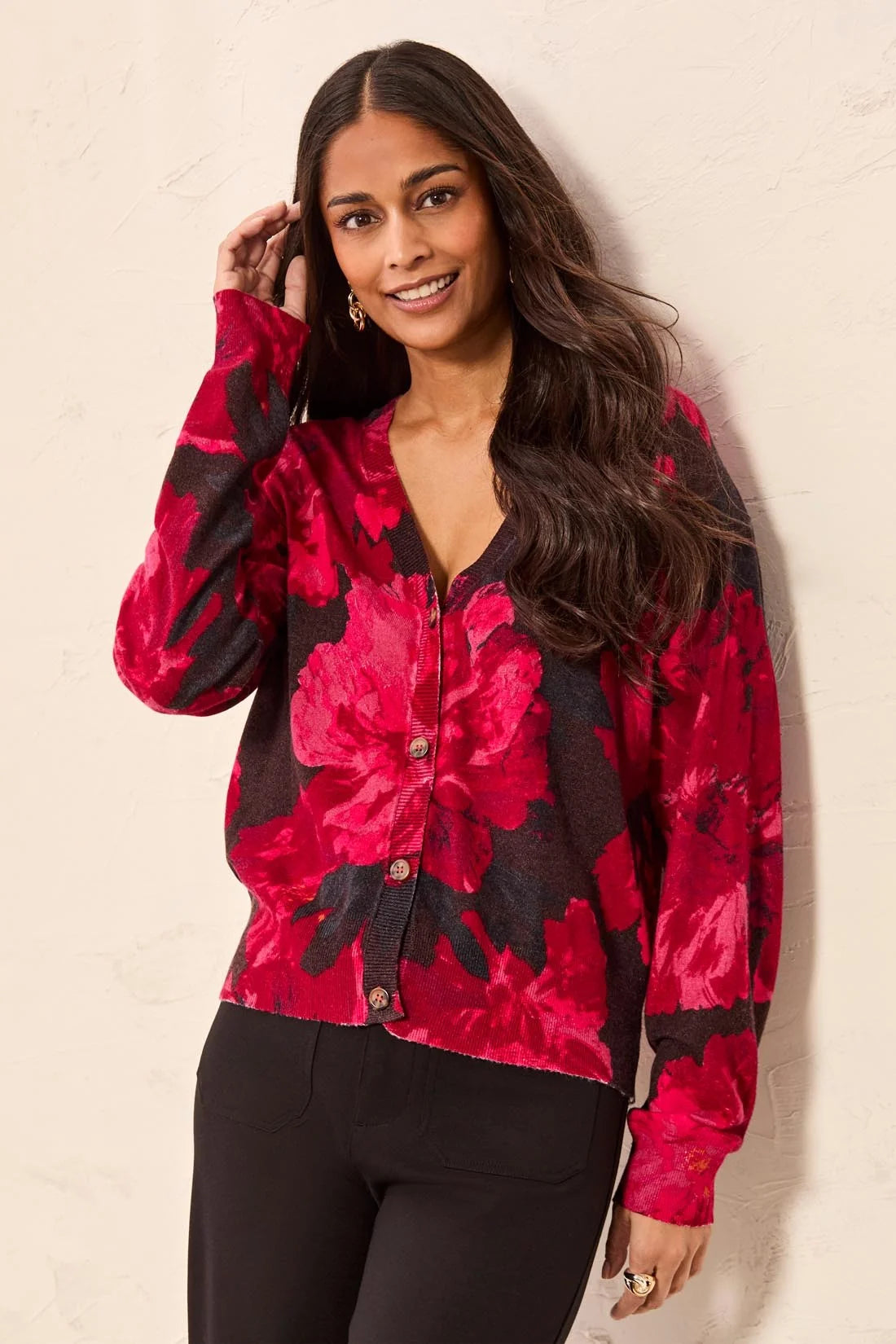 Tribal Women's Long Sleeve Sweater Cardigan