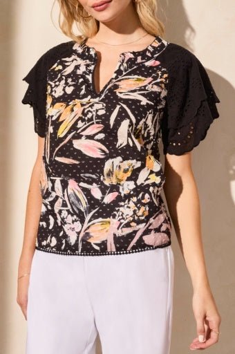 Tribal Women's Flutter Sleeve Blouse - A&M Clothing & Shoes - Westlock