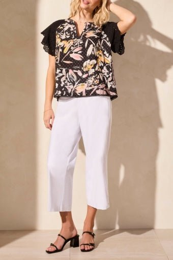 Tribal Women's Flutter Sleeve Blouse - A&M Clothing & Shoes - Westlock