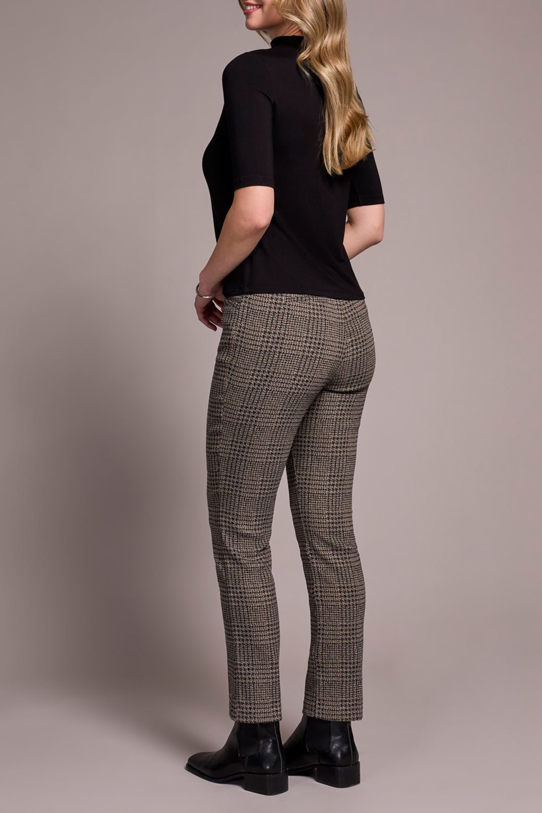 Tribal Women's Funnel Neck Elbow Sleeve Knit Top - A&M Clothing & Shoes - Westlock