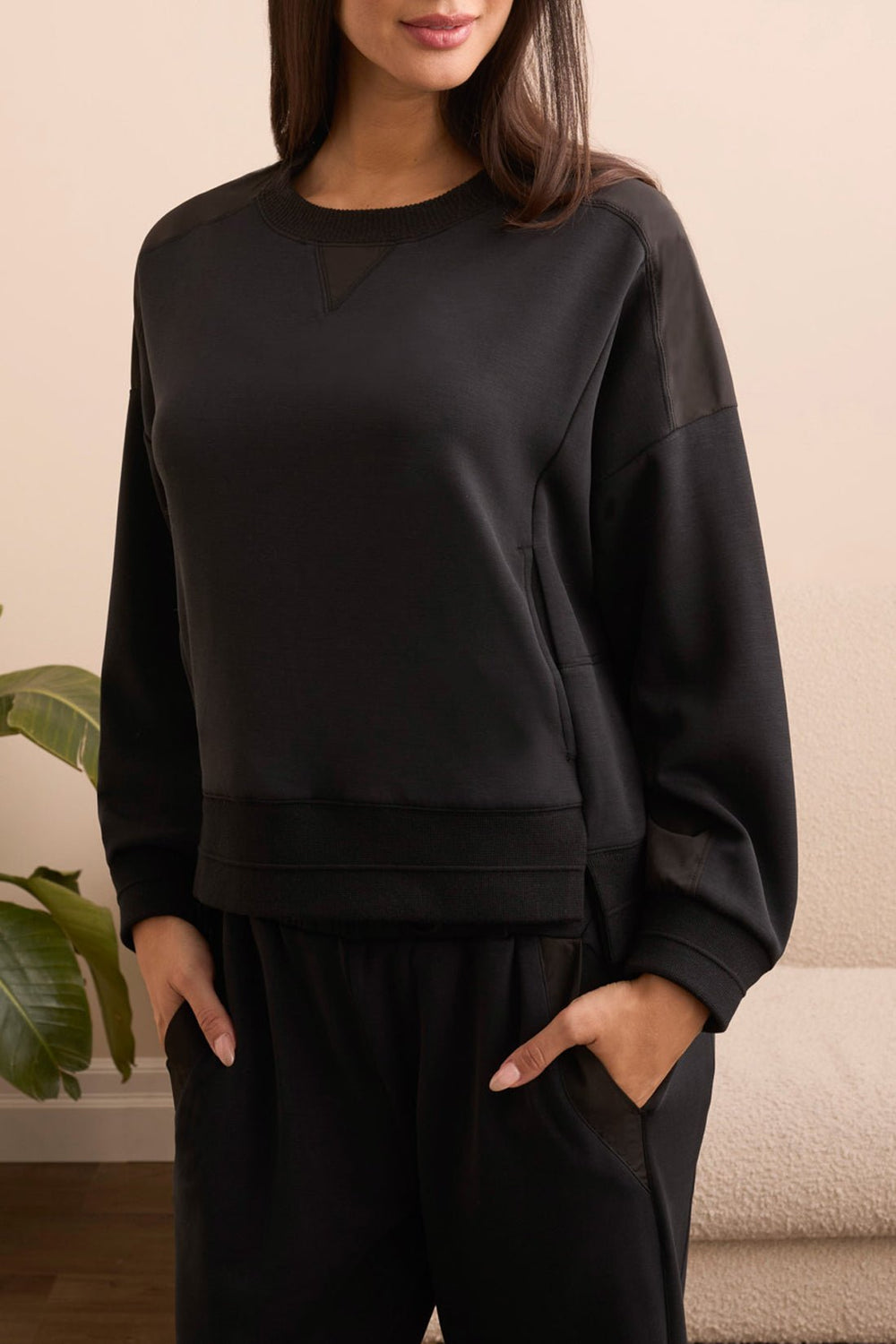 Tribal Women's Long Sleeve Combo Top - A&M Clothing & Shoes - Westlock