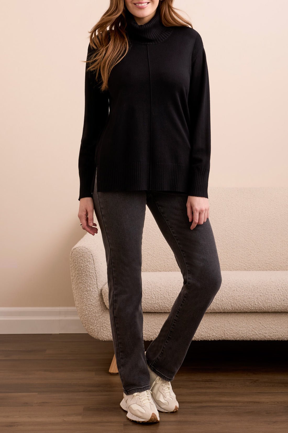 Tribal Women's Long Sleeve Turtle Neck Sweater - A&M Clothing & Shoes - Westlock