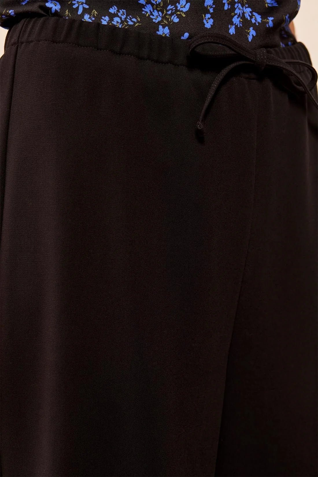 Tribal Women's Pull On Drawcord Pant - Black