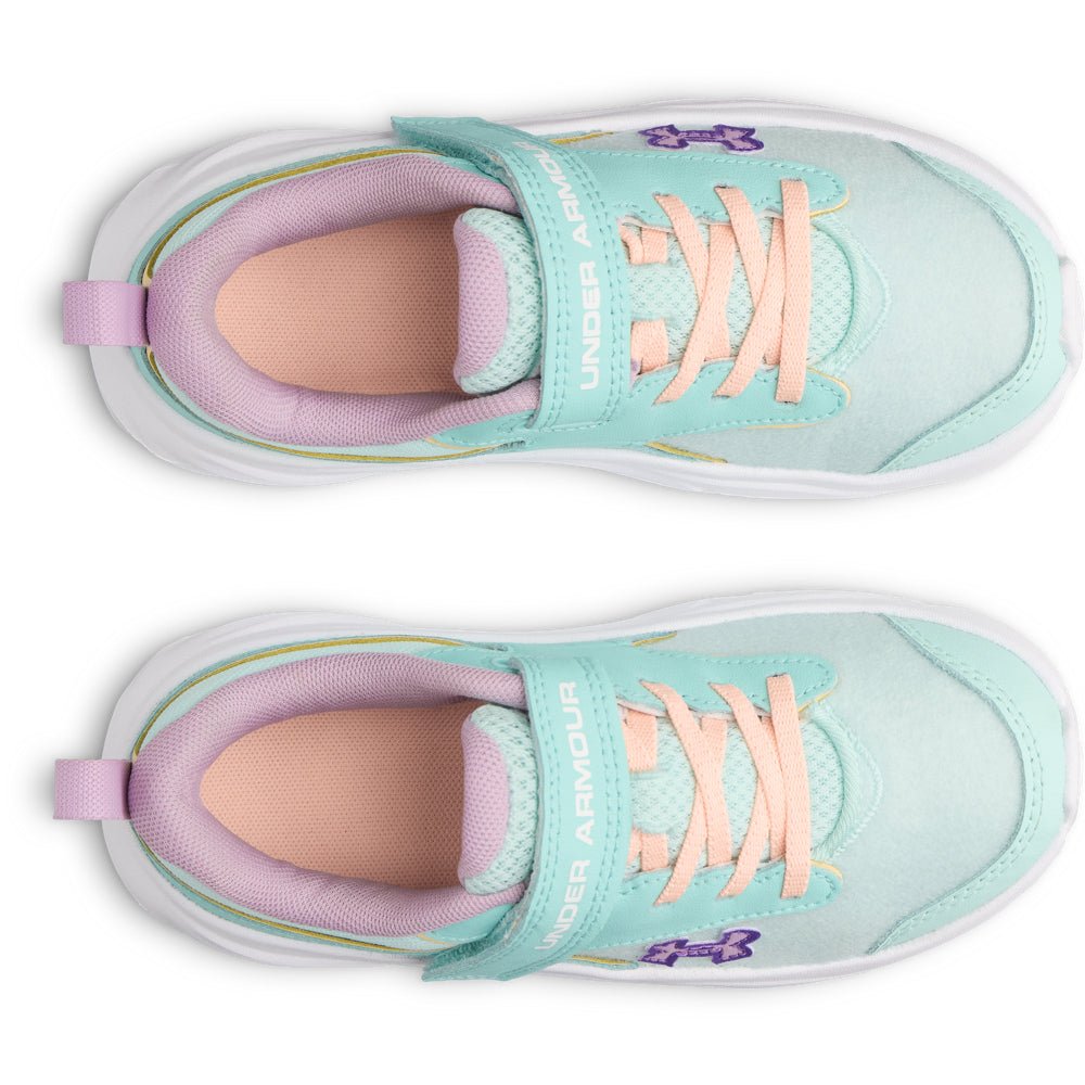 Under Armour Kids Girls Surge 5 Patches Running Shoes - Aqua Float