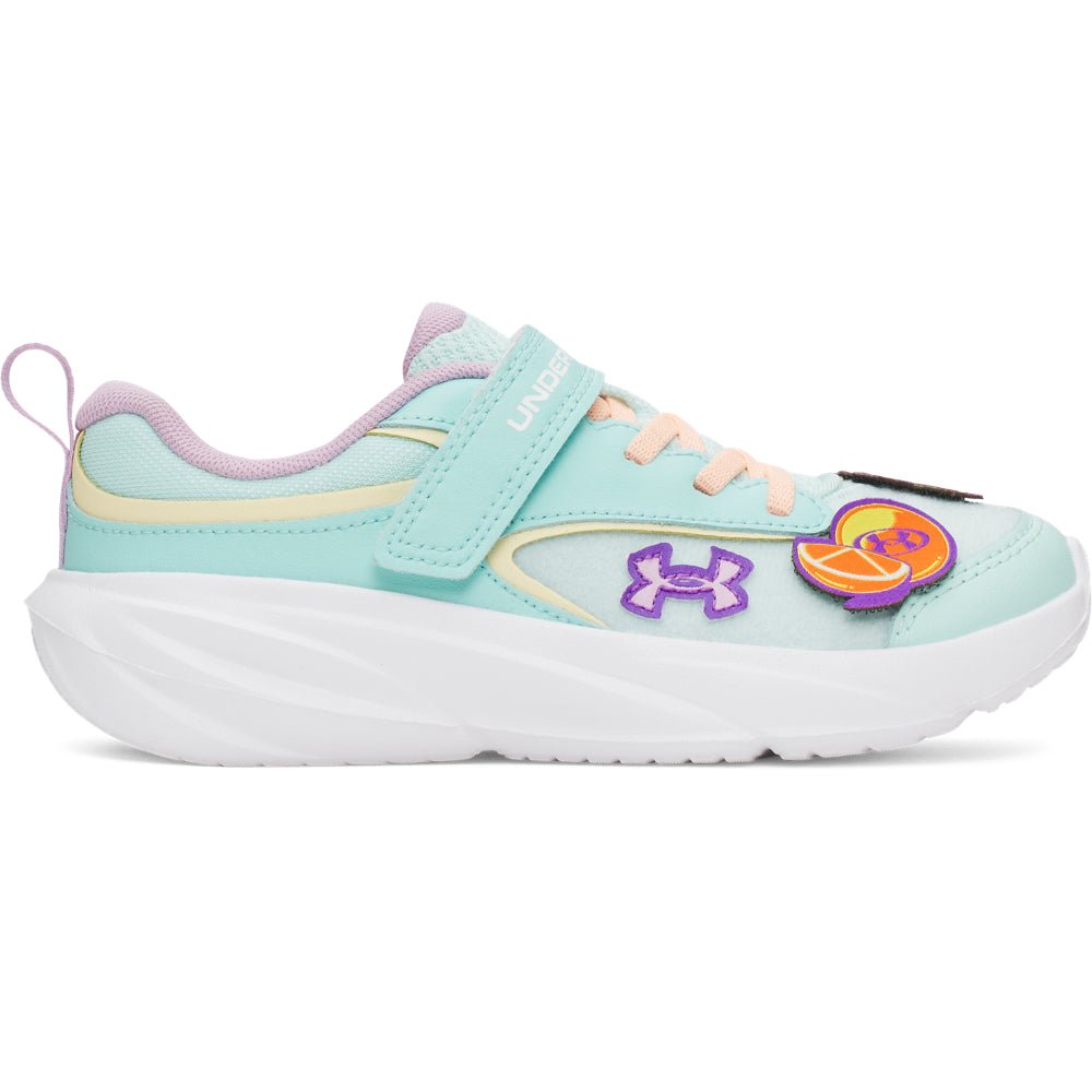 Under Armour Kids Girls Surge 5 Patches Running Shoes - Aqua Float