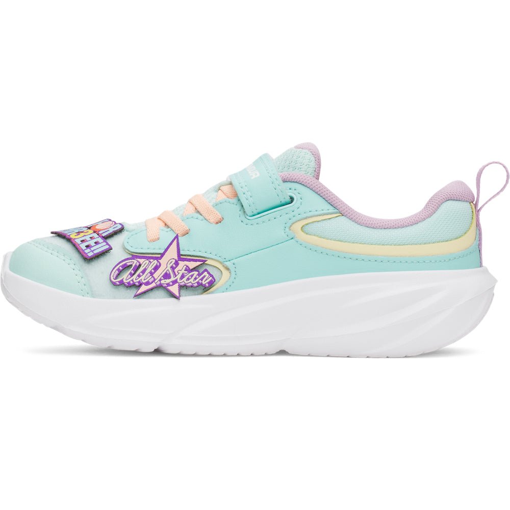 Under Armour Kids Girls Surge 5 Patches Running Shoes - Aqua Float