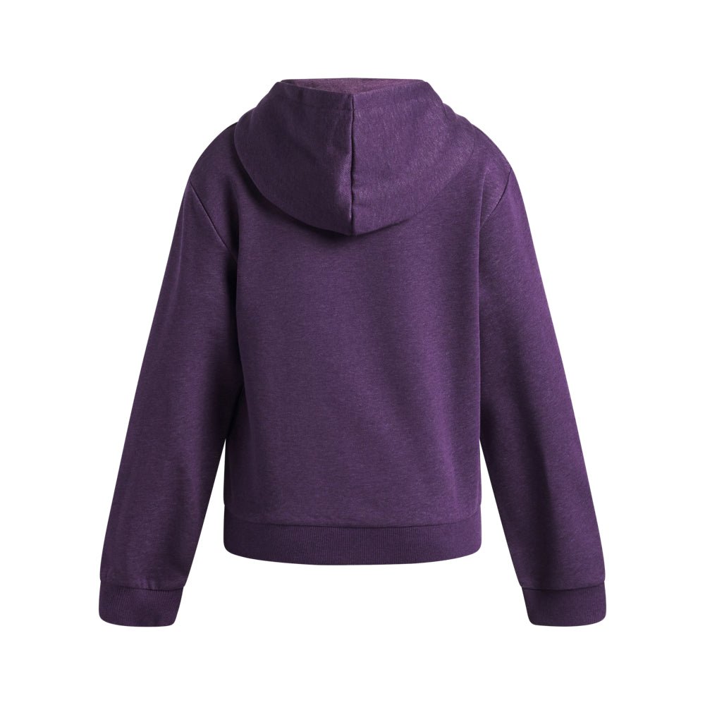 Under Armour Youth Girls Big Logo Print Fill Hoodie - Purple Echo