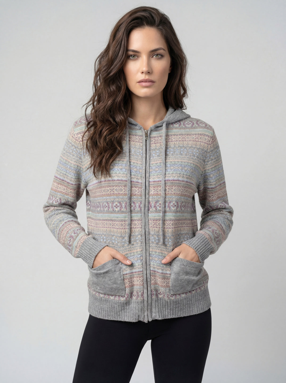 CYC Women's Zip-Up Hooded Cardigan