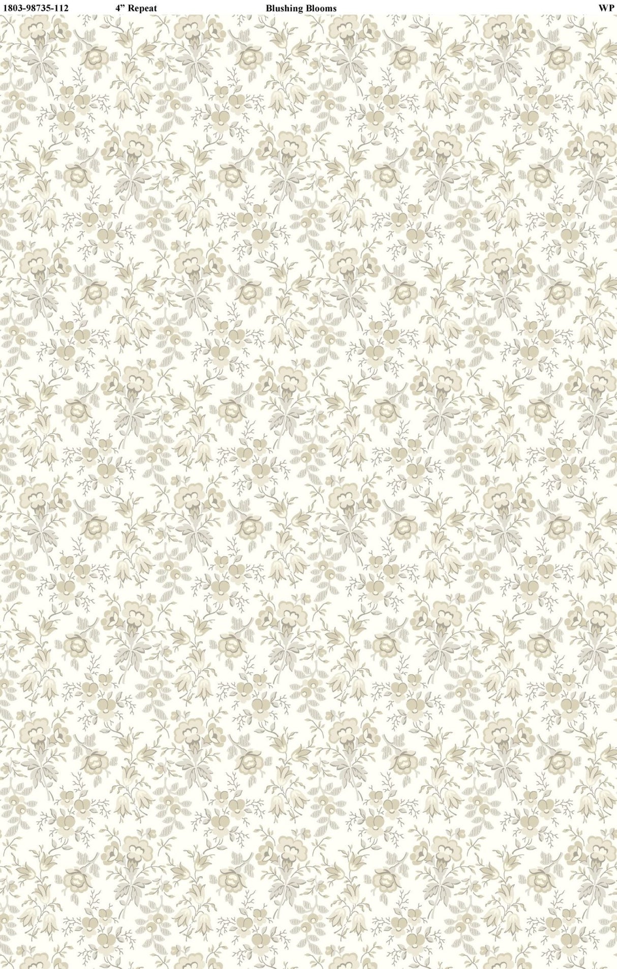 Wilmington Prints 100% Cotton Fabric Blushing Blooms - A&M Clothing & Shoes