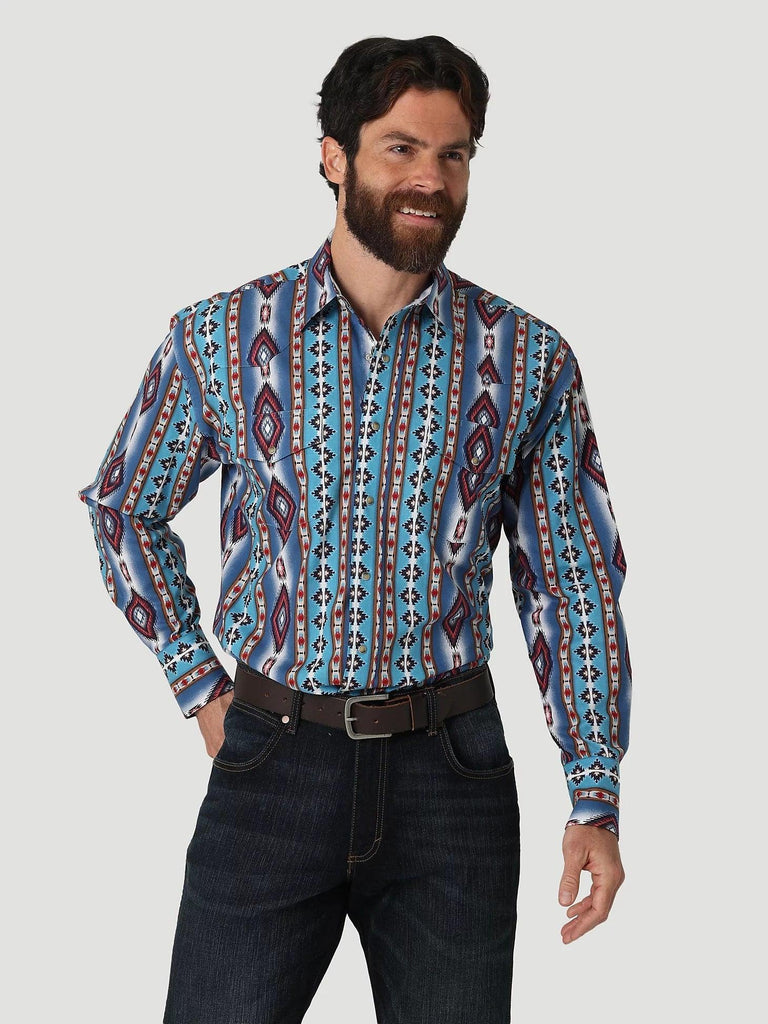 Wrangler Men's Checotah LS Snap Shirt - Wrangler - A&M Clothing & Shoes - Westlock AB