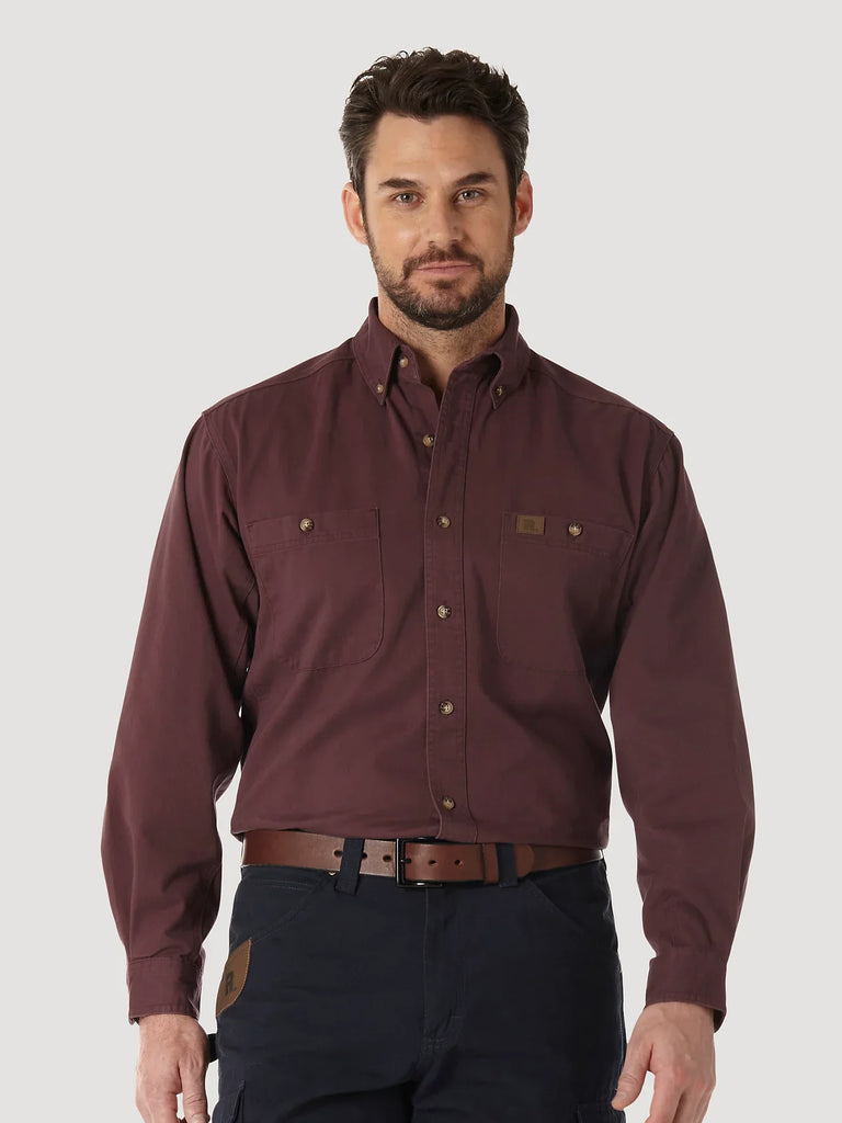 Wrangler Men's Riggs Twill Work Shirt - Wrangler - A&M Clothing & Shoes - Westlock AB