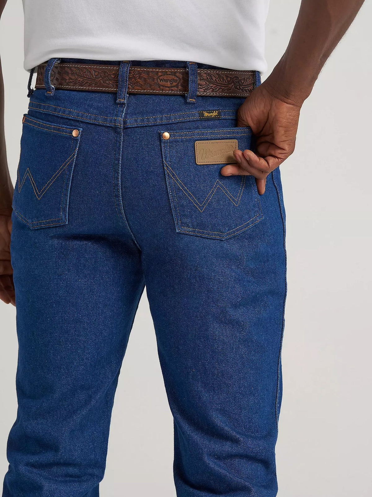 Wrangler Men's Cowboy Cut Slim Fit Jeans - Prewashed Indigo