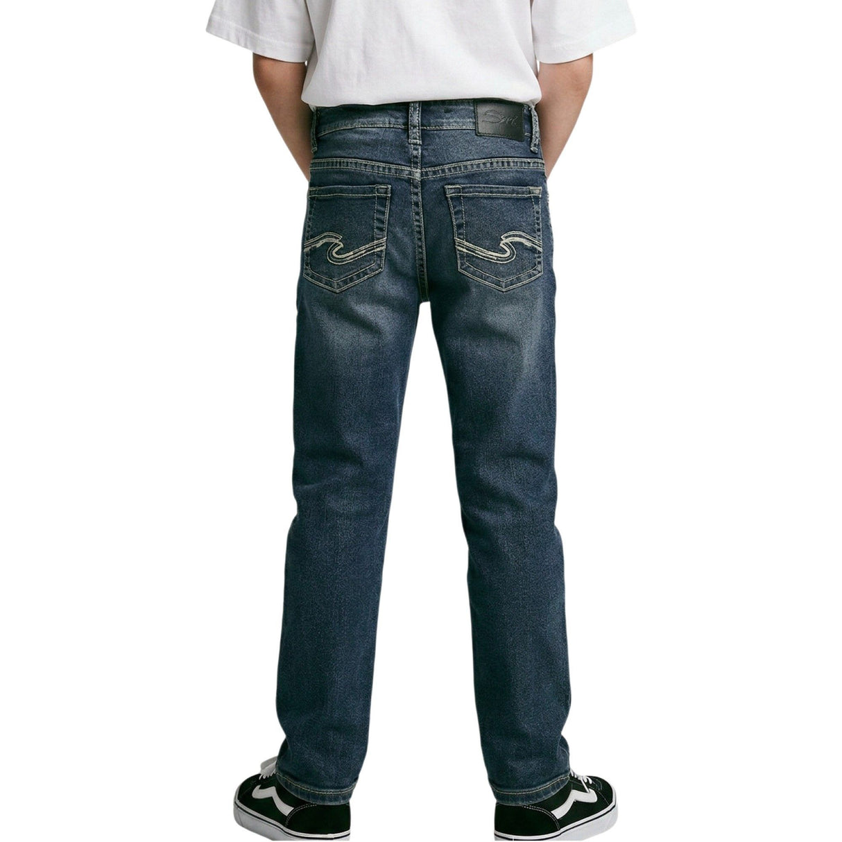 Silver Kids Boys Nathan Skinny Fit Denim Jeans