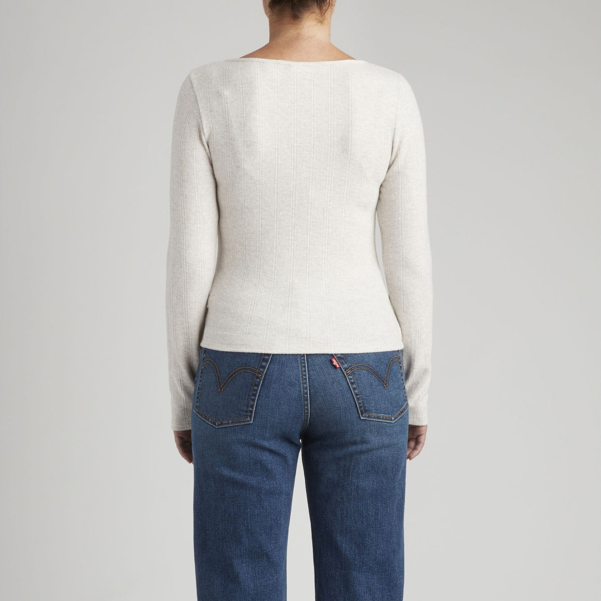 Levi's Women's Dry Goods Cozy LS Top Oatmeal