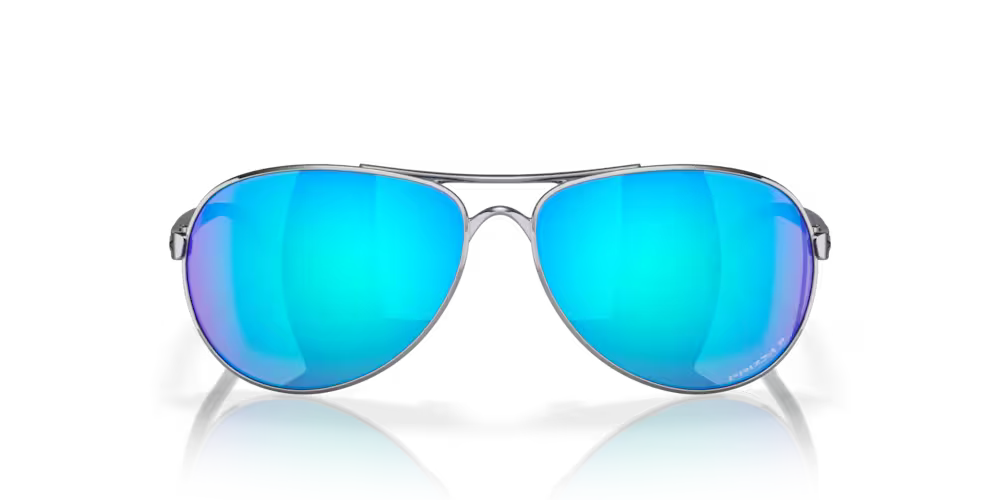 Oakley Women's Feedback Polished Polar Metal Sunglasses